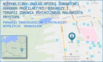 PORADNIA SEKSUOLOGICZNA I PATOLOGII WSPÓŁŻYCIA - NIEPUBLICZNY ZAKŁAD OPIEKI ZDROWOTNEJ OŚRODEK PROFILAKTYKI, DIAGNOZY I TERAPII ZDROWIA PSYCHICZNEGO MAŁGORZATA PRYSTUPA - ZAMOJSKA 12,  HRUBIESZÓW
