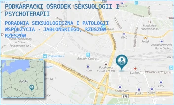 PORADNIA SEKSUOLOGICZNA I PATOLOGII WSPÓŁŻYCIA - JABŁOŃSKIEGO, RZESZÓW - PODKARPACKI OŚRODEK SEKSUOLOGII I PSYCHOTERAPII - UL. STANISŁAWA JABŁOŃSKIEGO 7/F,  RZESZÓW